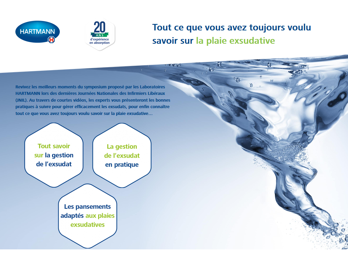 L’exsudat est une réponse normale de l’organisme : il est le plus souvent utile, puisqu’il prévient le dessèchement de la plaie, permet la diffusion de cellules réparatrices et des facteurs de croissance, apporte des éléments nutritifs et réalise une action de détersion autolytique.