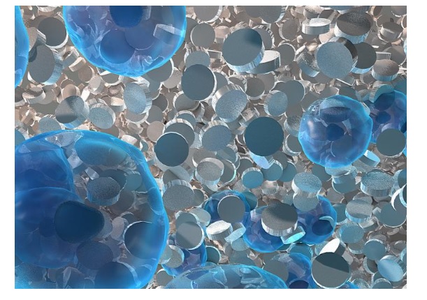 Ces nouvelles nanoparticules, qui injectées par intraveineuse savent voyager dans le sang et se déposer autour des vaisseaux cérébraux (Visuel Fotolia)