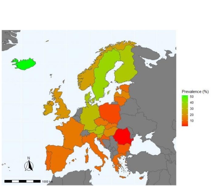 17,3% signalent une pratique de l’exercice de renforcement musculaire suffisante (≥ 2 jours / semaine)