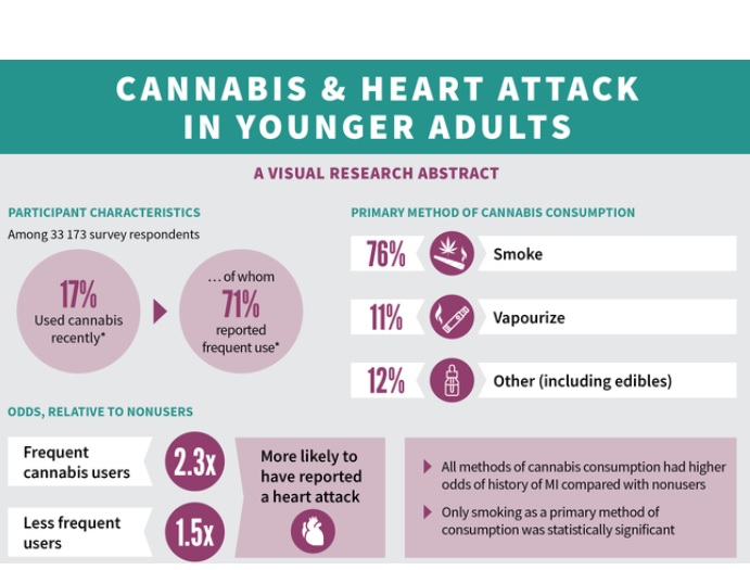 La consommation de cannabis devrait être prise en compte dans l'évaluation du risque cardiovasculaire (Visuel CMAJ)