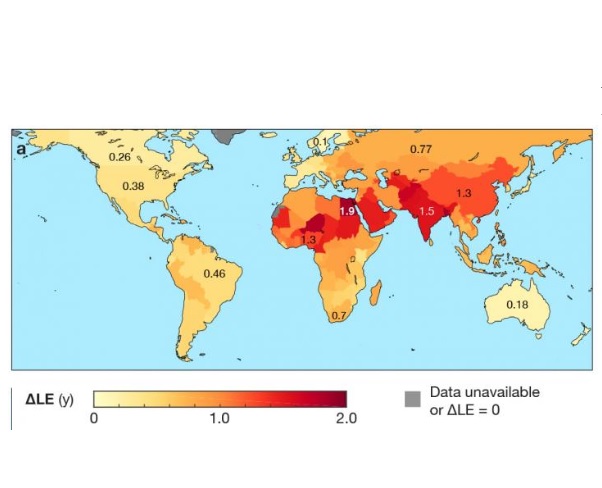 Réduire la pollution pourrait rétablir une durée de vie prolongée