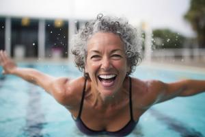 L'étude confirme les multiples bienfaits de la natation en eau froide pour les femmes ménopausées (Visuel Adobe Stock 625981653).