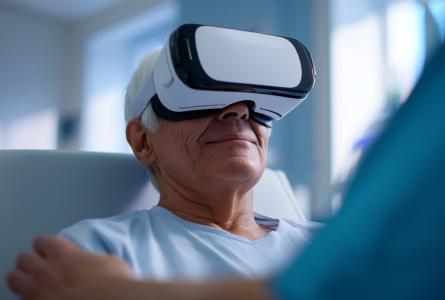 Les outils de réalité virtuelle sont confirmés comme efficaces à aider les patients survivants d'un AVC à retrouver de la mobilité (Visuel Adobe Stock 1523563266). Les outils de réalité virtuelle sont confirmés comme efficaces à aider les patients survivants d'un AVC à retrouver de la mobilité (Visuel Adobe Stock 1523563266).