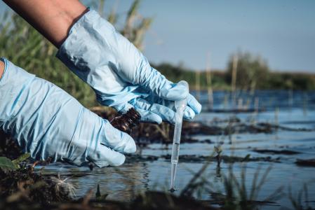 L'analyse explique que ces composés se déplacent lentement des eaux souterraines vers les eaux de surface, chaque épisode de pollution constituant un problème sur plusieurs décennies (Visuel Adobe Stock 285345602))